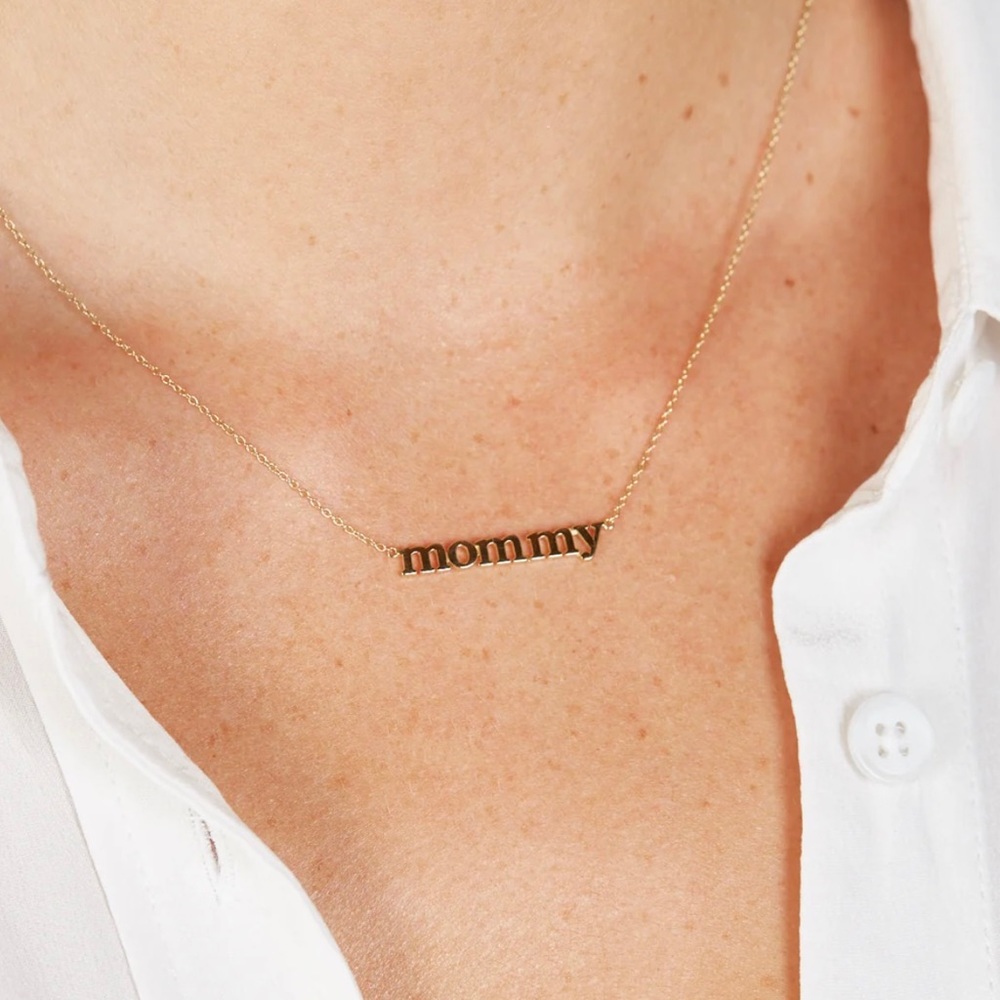 Jennifer Meyer 18K Gold “Mommy” Necklace